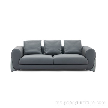 sofa kulit kelas tinggi untuk perabot rumah penuh
